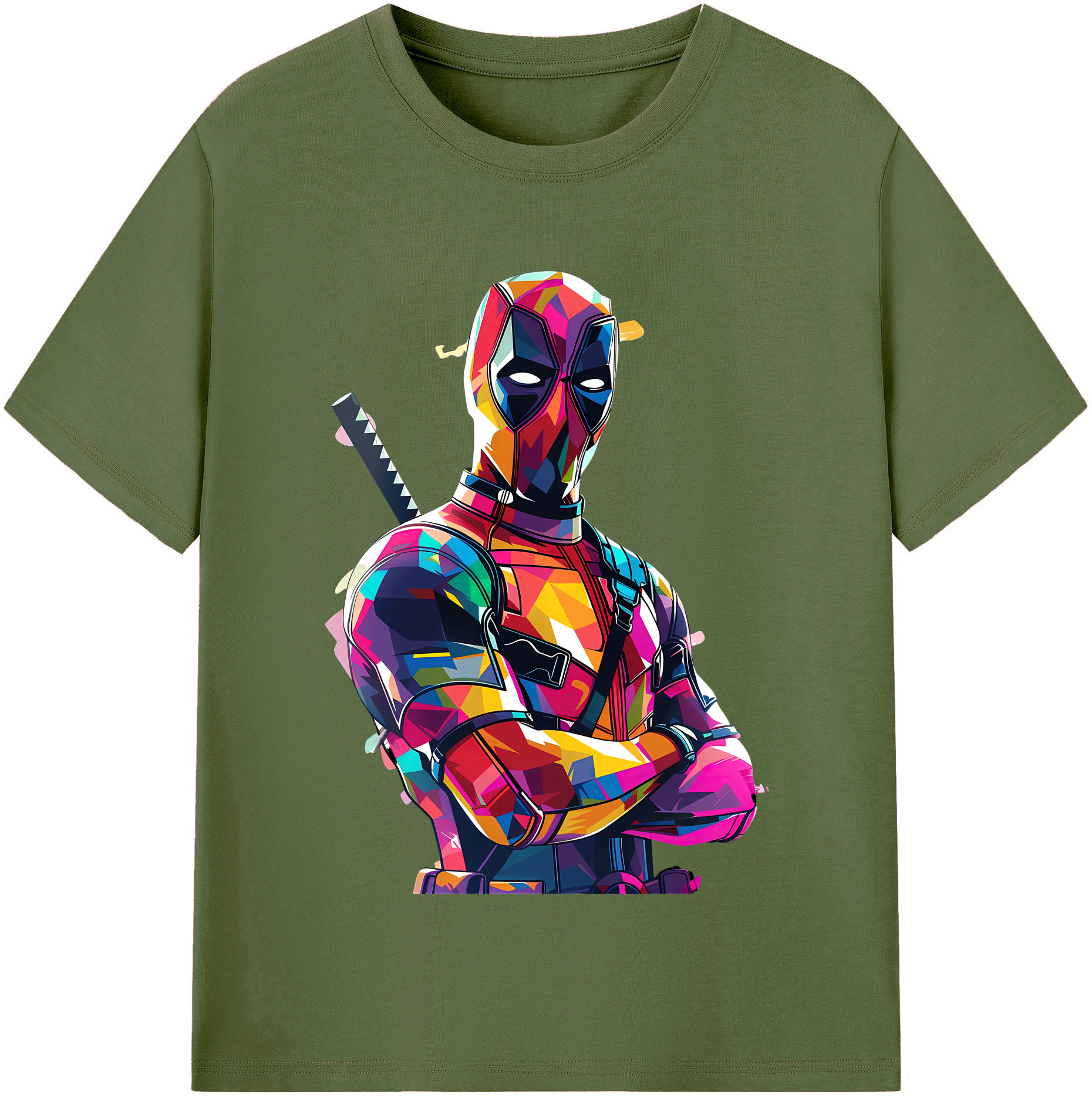 （画像用） Deadpool デッドプール 綿100％半袖Tシャツ（フロントプリント）